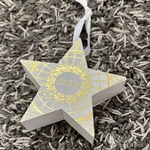Dior Elegant Gold and White Star Ornament